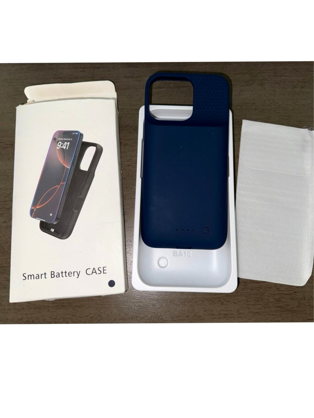 Slim Smart Battery Case 8600mAh for iPhone 16 Pro Max Navy Blue New